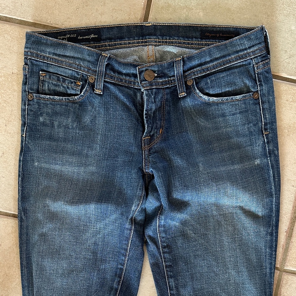Citizens Of Humanity Dark Blue Flare Jeans - Picture 4 of 10